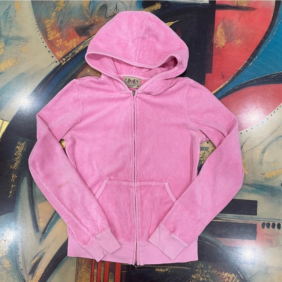 Juicy Couture Jackets & Blazers - RARE Pink Juicy Couture Terry Cloth Jacket